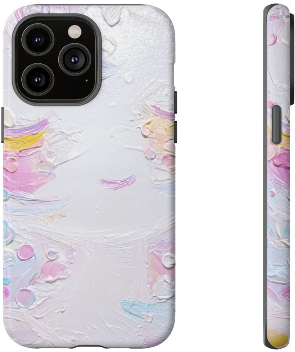 Abstracte Pastelkleuren Textuur – Telefoonhoesje Geschikt voor iPhone 14 Pro Max