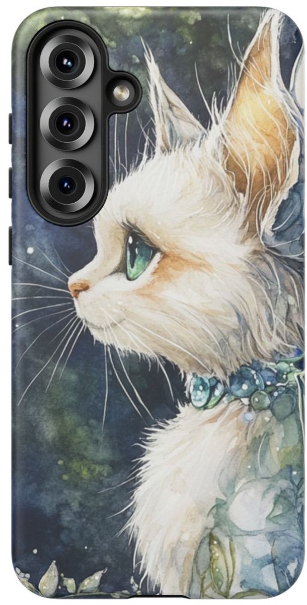 Aquarel Sprookjeskat met Vleugels – Telefoonhoesje Geschikt voor Galaxy S25 Plus