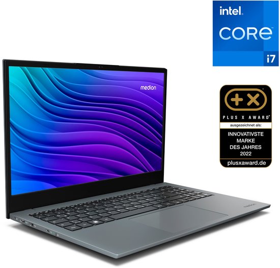 MEDION E15433 - laptop - 15,6 Inch Full HD - Intel Core i7-1255U -1TB SSD, - Intel Iris - 16GB DDR4