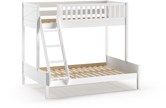 Vipack - Familiebed Scottie 3 - 140x200 - Wit