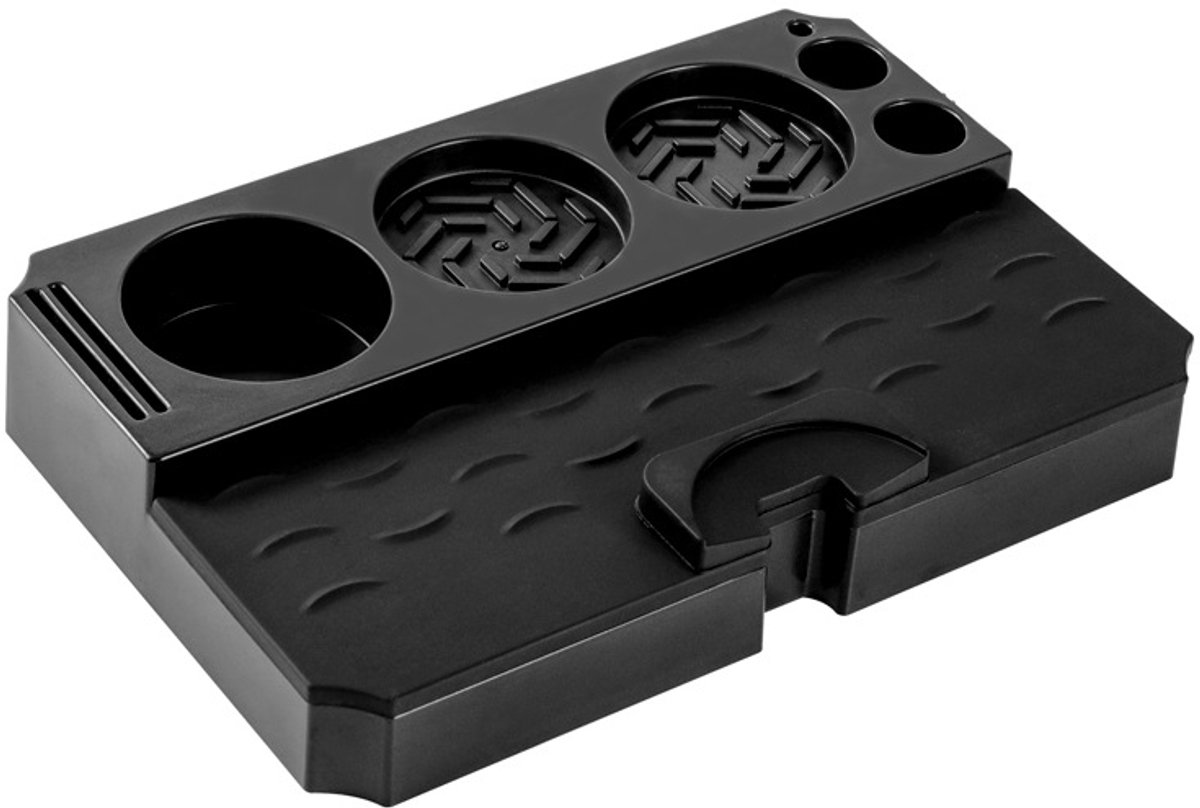 Koffie Tamper Station Koffie Gereedschap Houder Espresso Bereiden Voedselveilig ABS Materiaal 51 53 58mm Zwart