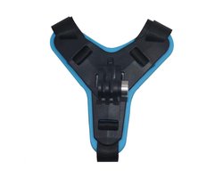 Motorhelmhouder, helmhouder, Chin Mount zwart, met 1 schroef voor GoPro Hero 13/12/11/10/9/8/7/6/5, voor Osmo Action, voor Session, voor SJCAM