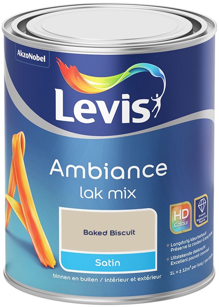 Levis - Ambiance Lak Satin Mix - Baked Biscuit - Mengverf - 1 L