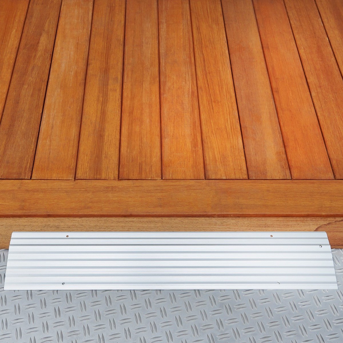 Datona® - Verstelbare Drempelhulp - 25 Millimeter - Aluminium | Max. Draagvermogen 300 kg | Drempelplaat | 17,5 x 86 x 2,5 cm
