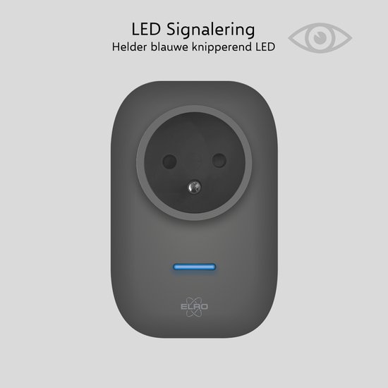 ELRO DB4000PF-P1C2B Draadloze Kinetische Deurbel Set – Belgische Versie – met 2x Plug-in Ontvanger met Stopcontact – Geen Batterijen nodig