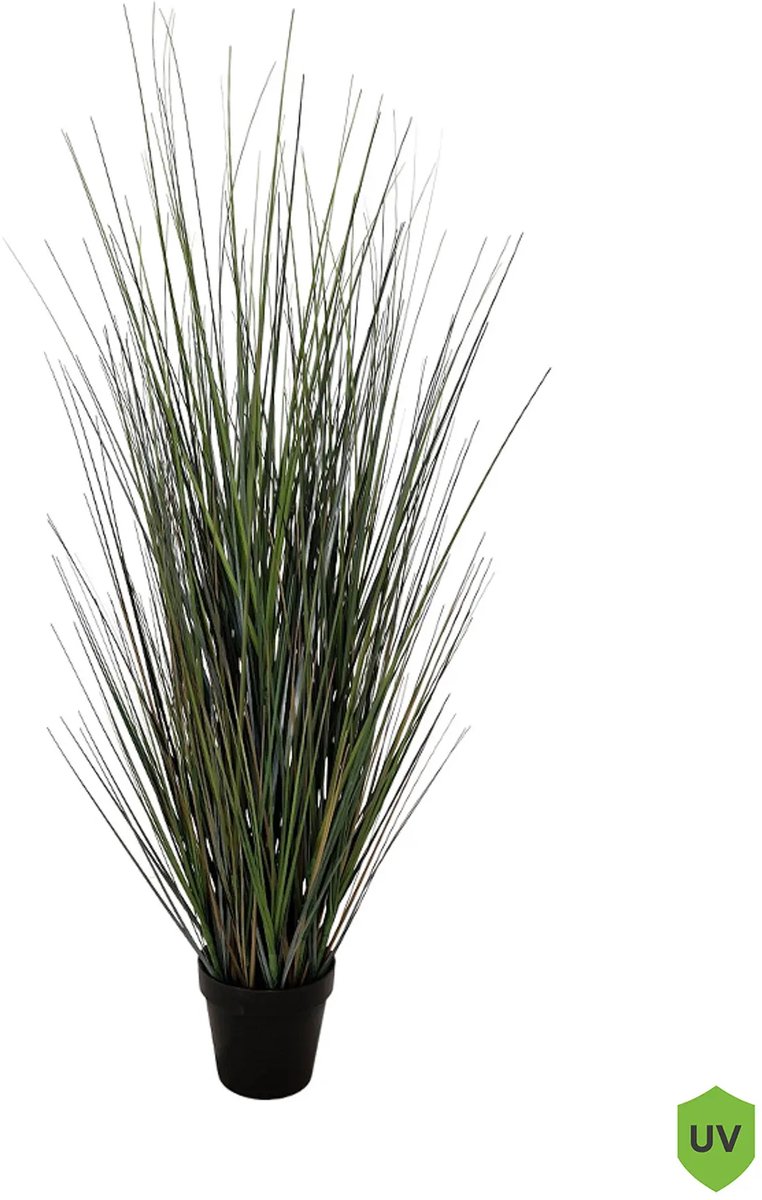 Kunst Grasplant Deluxe | 90cm - Namaak grasplant - Kunstplanten voor buiten - Kunstplant gras