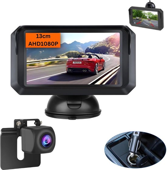 Thuys achteruitrijcamera – draadloos – 13cm – nachtvisie – 1080p