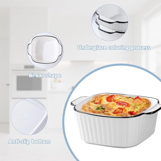Kleine Ovenschaal Met Deksel, 505 JAJ / Pyrex England Met Groenten In Oranje Geel En Groen