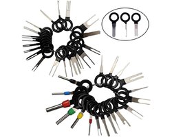 JGS Premium - 38-delige set Terminals Verwijderingsgereedschap voor Auto Draad Connector Pinnen Extractors Trekkers Sleutels Reparatie Set - Auto Terminal