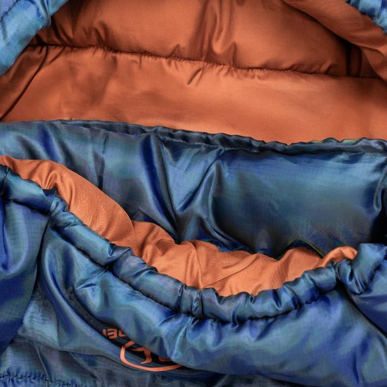 Highlander mummyslaapzak Rayet Hybrid 250E Deep Blue 1°C - Blauw van Merkloos — afbeelding 5