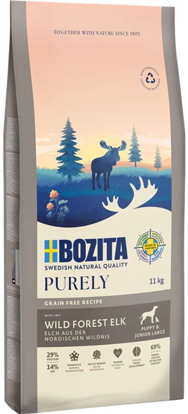 Bozita Dog Purely Puppy & Junior Large Elch | 11kg