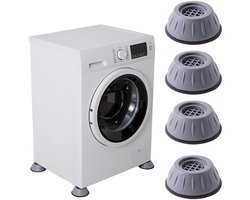 4 Stuks Vibratie wasmachinevoetjes - schokdempers - rubberen voetjes - wasmachine schokdempers - antislip en stil - wasmachinestandaard - geschikt voor wasmachinestandaards - wasmachine- en drogervoetjes
