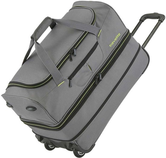 travelite Sac de voyage Valise Basics Wheeled Duffle Black / Orange Noir