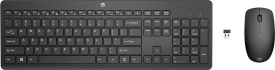 HP 230 - Draadloos Toetsenbord en Muis - Qwerty - Zwart