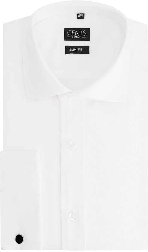 Gents - Bamboe dubbele manchet uni ecru - Polyester - Ecru - Maat XXL