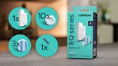 Siemens TZ80004A - Verzorgingsset voor koffieautomaten - 10 reinigingstabletten - 2 x 3 Ontkalkingtabletten - Brita Intenza waterfilter - Borsteltje