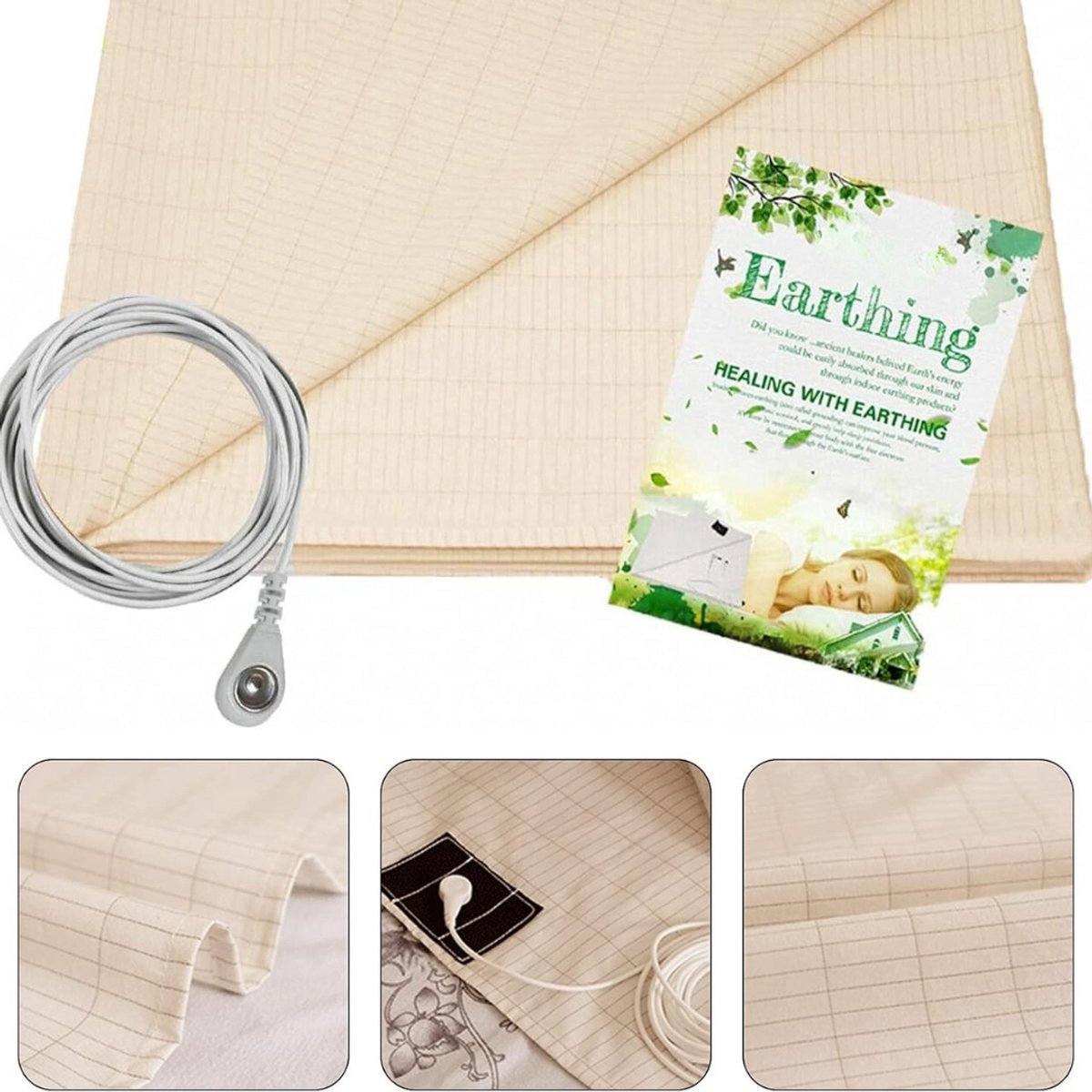 Lexium Aardingslaken - Aardingsmat - Grounding Laken - Aardingsdeken - Earthing - Grounding Mat