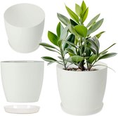 MARE grote witte plantenpot voor buiten 55cm