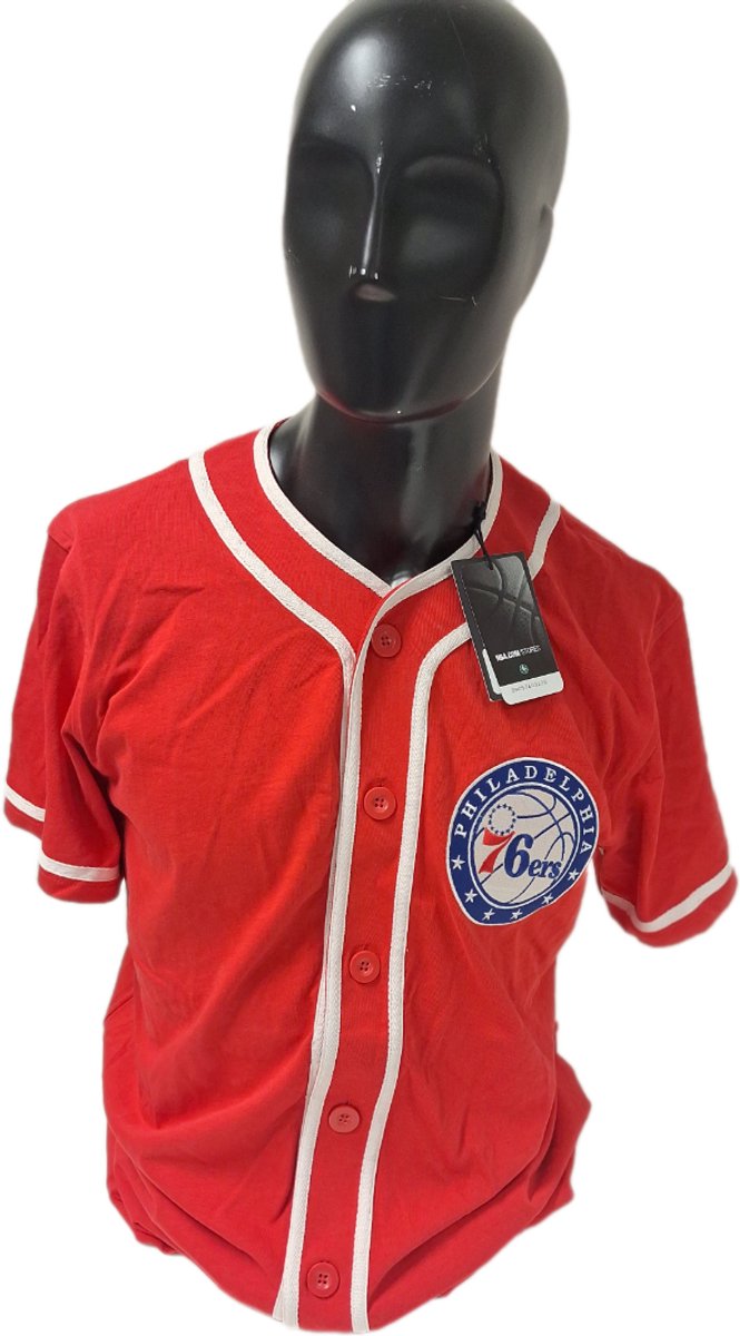 PHILADELPHIA 76 ERS- BASEBALL SHIRT Rood