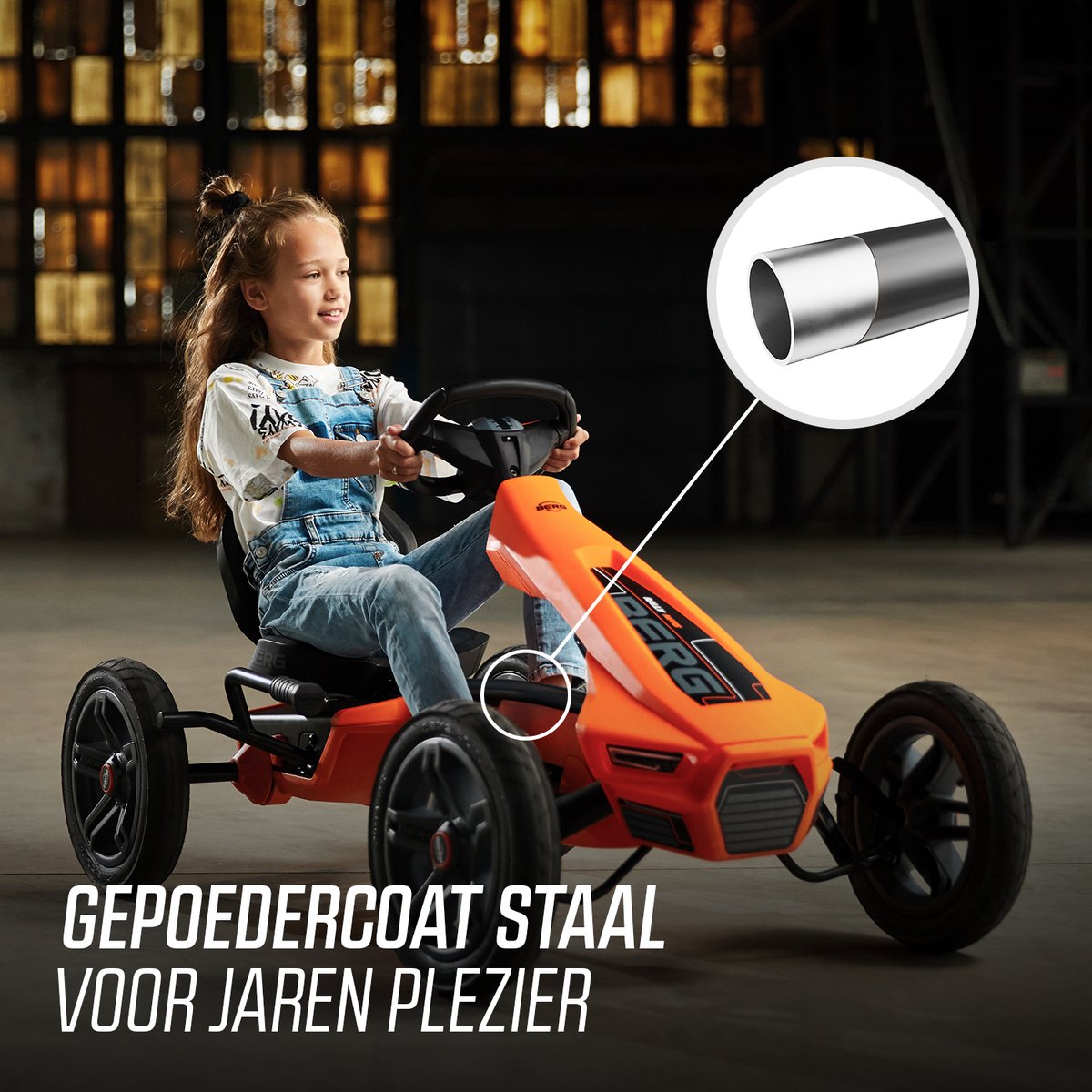 BERG Rally NRG Orange Skelter - 4+ Jaar - Verstelbare stoel - Oranje — afbeelding 7