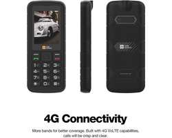 AGM Mobiles - M9 - Dual SIM - Robuuste telefoon -IP69 - Zwart - 4G LTE