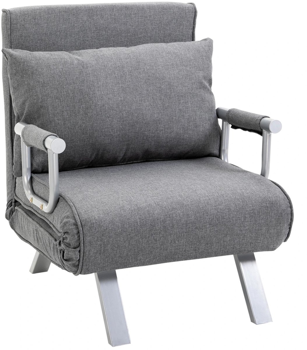 Sweiko Fauteuil - Slaapfunctie - Slaapbank - 65×69×80 cm - Lichtgrijs