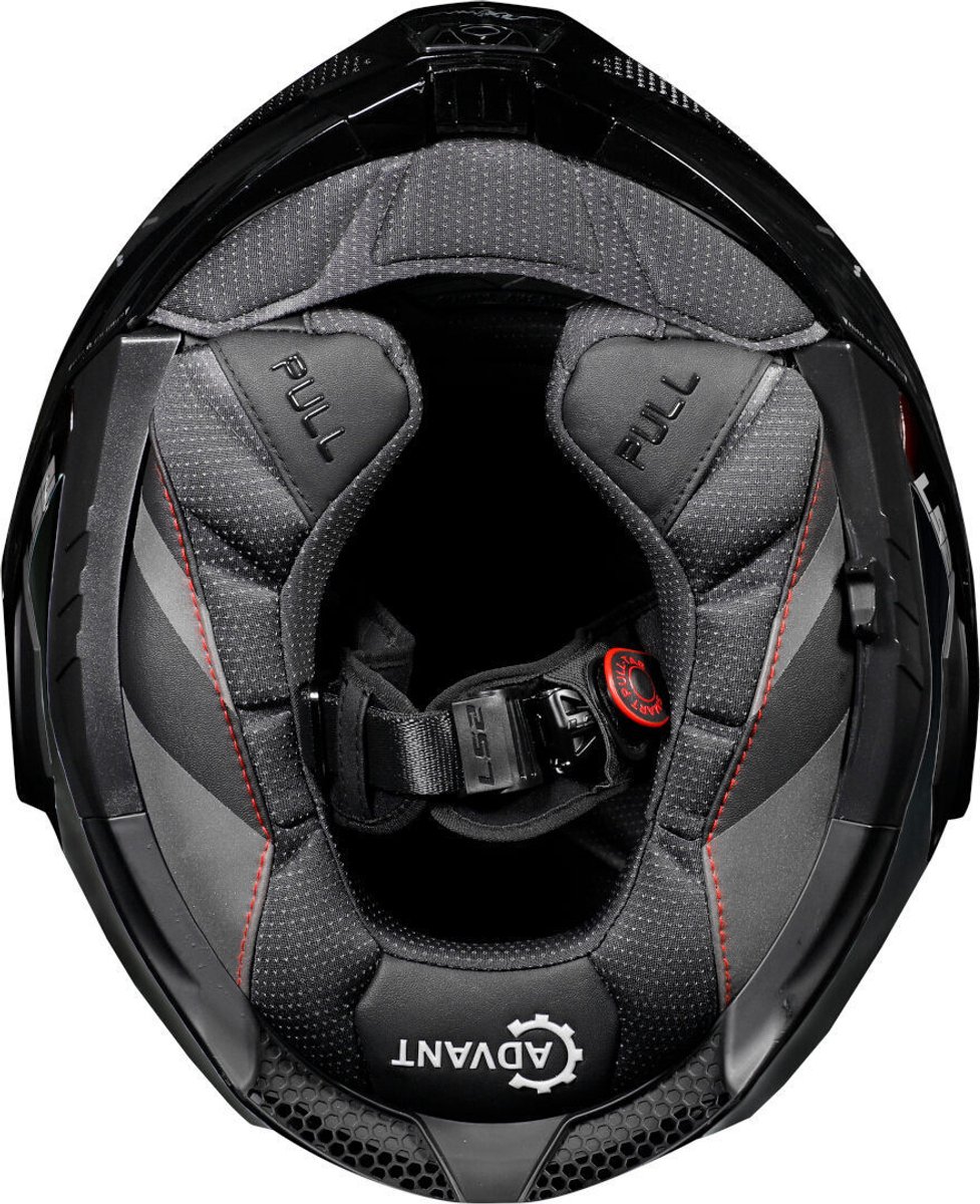 LS2 FF901 Advant X Solid Mat Carbon 06 Systeemhelm - Helm