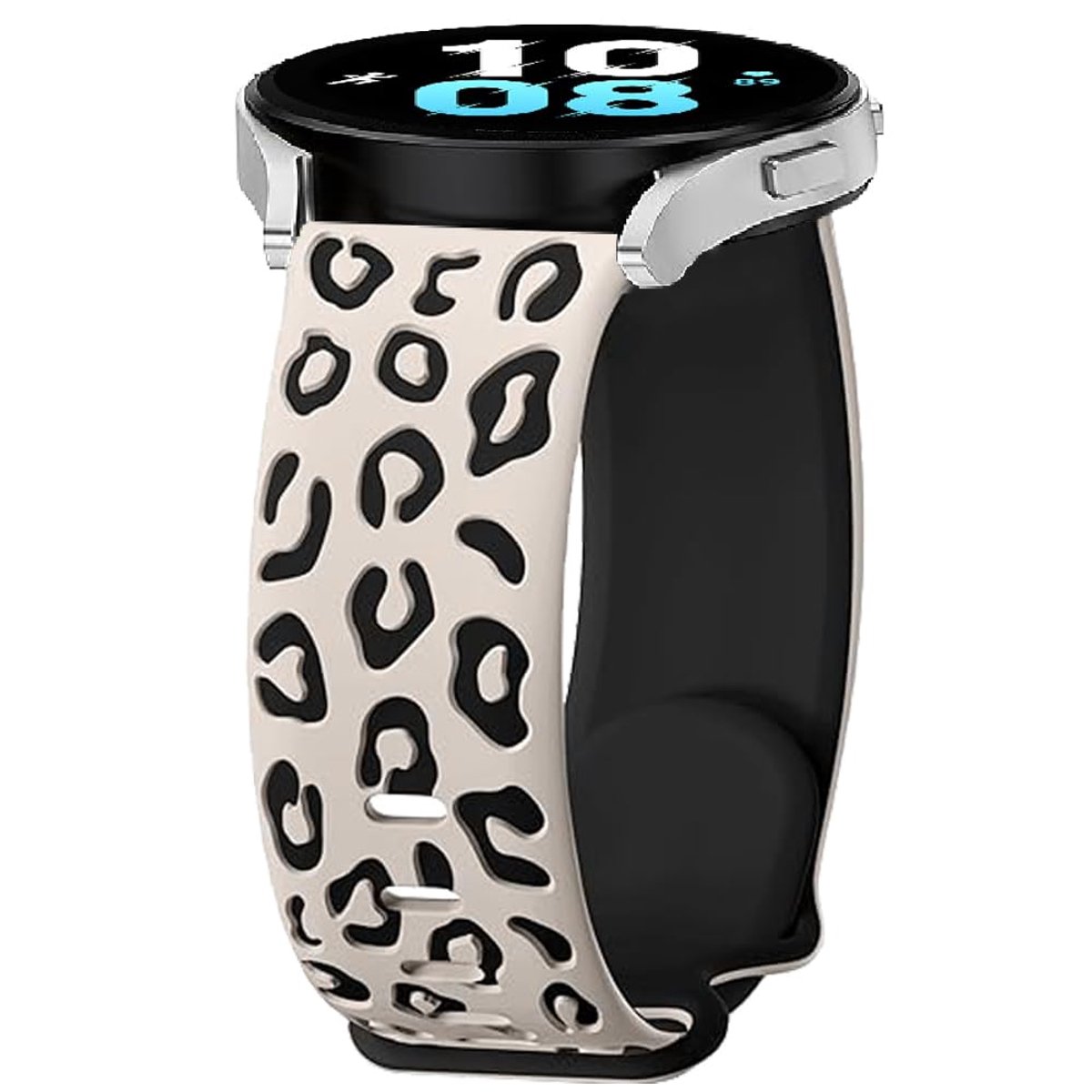 Leopard Band voor Smartwatch - Siliconen Sport Armband - 20mm