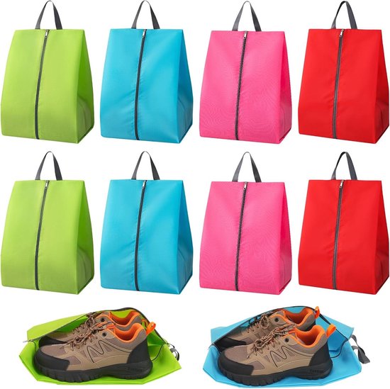 20 stuks schoenenzakken, 3 kleuren en 4 maten, reistassen, waterdicht en stofdicht, met transparant venster, voor laarzen, hoge hakken, schoenen en sandalen, Kleur: 20 stuks, reistas voor schoenen 20 stuks schoenenzakken, 3 kleuren en 4 maten, reistassen, waterdicht en stofdicht, met transparant venster, voor laarzen, hoge hakken, schoenen en sandalen, Kleur: 20 stuks, reistas voor schoenen