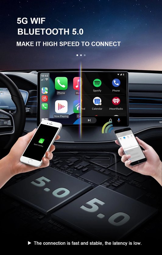 Apple CarPlay & Android 14 Auto TV Box 64GB – Draadloos – YouTube