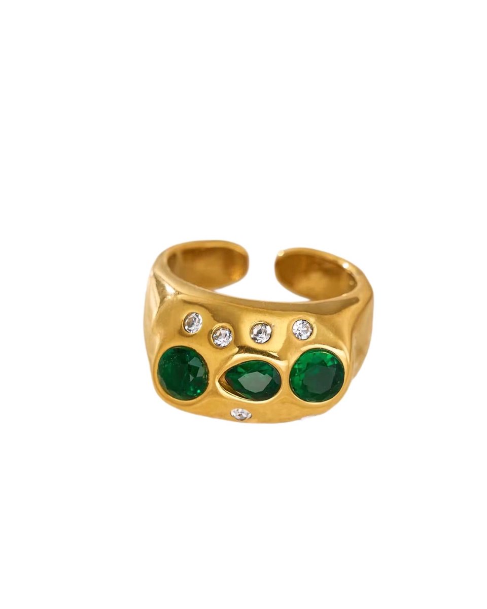 Cliste Couture - Scarlet Ringen - 18K Gold Plated - Ringen Dames - sieraden - Vrouwen Ring - Goudkleurig
