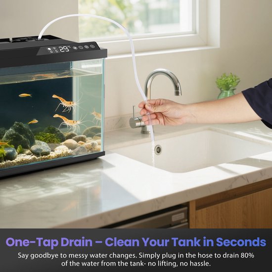 Nobleza Smart Aquarium - 30 liter - App/Google Assistant/Alexa ...
