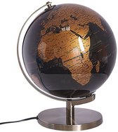 Mascagni - Wereldbol / Globe Bruin / Koper Met Verlichting Diameter 25 Cm 0b O1547