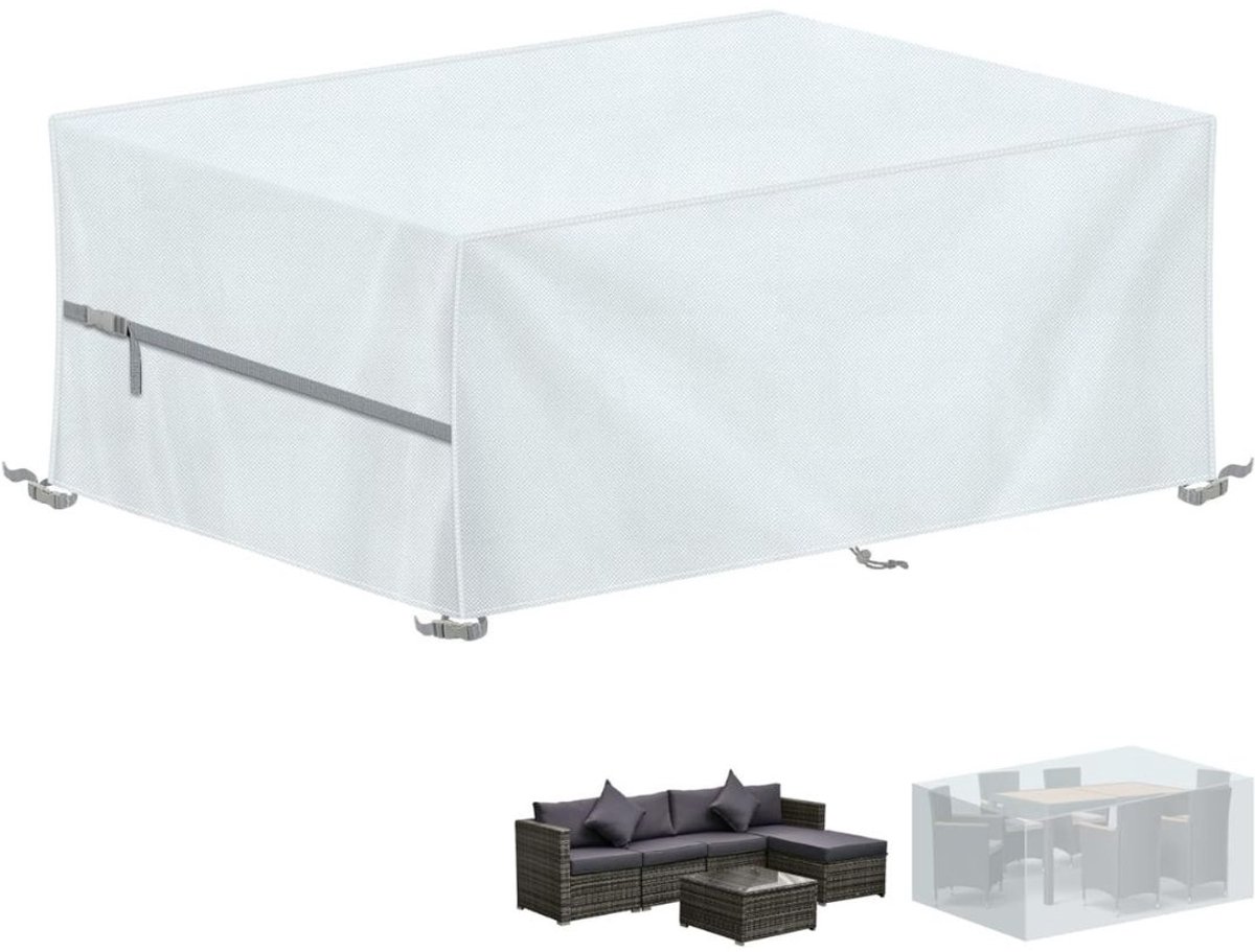 DailySupplies® Beschermhoes Tuinmeubelen - Tuinsethoes - Waterdicht - Wit