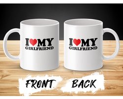 I Love My Girlfriend Mok, Romantisch Cadeau, Valentijnsdag Idee, Liefde Geschenk, Vriendin Verjaardagscadeau, Gepersonaliseerde Mok