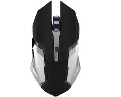 Gaming Muis – Bedrade Ergonomische Gamingmuis met 6 Programmeerbare Knoppen – Instelbare DPI tot 3200 – RGB Verlichting – 1,8m USB-Kabel – PC & Laptop