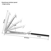 Royal Well Automatische Raamopener ca. 6kg Drukkracht Zwart