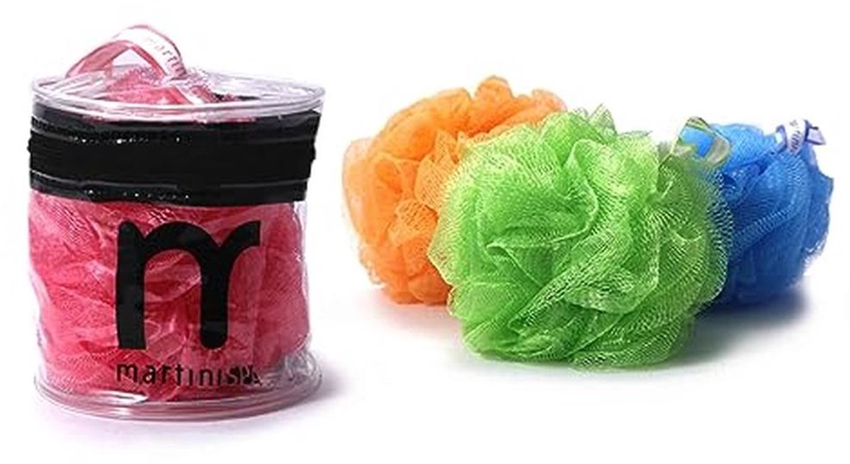 Massage Lichaamsspons in Diverse Kleuren - Zachte Reiniging en Peeling Effect - 55g