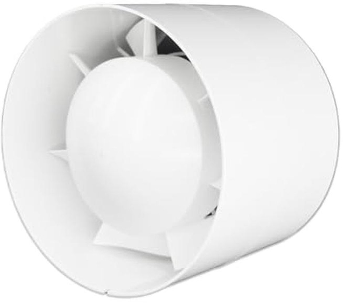 Buisventilator 100 mm - Geluidsarme Badkamerventilator met IPX4 en 15 W voor Badkamer, Keuken en Garage