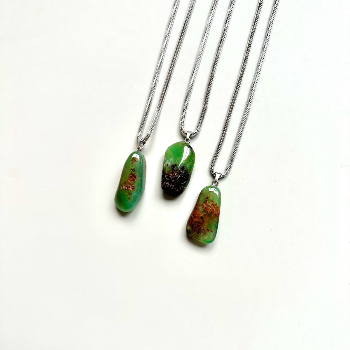Gemstone ketting Chrysophraas