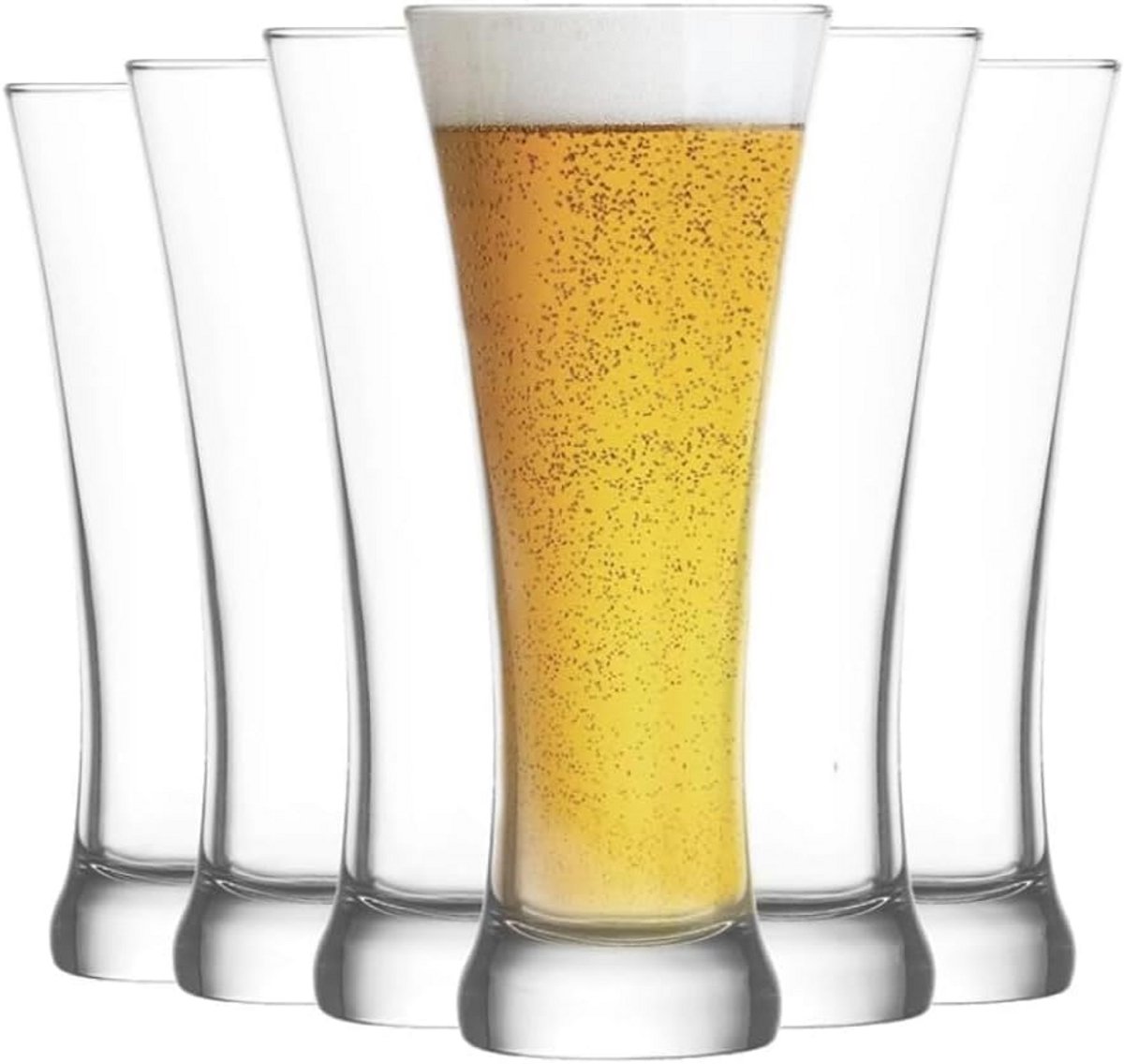 Set van 6 Bierglazen 36 cl - Perfect voor Feestjes en Gezellige Avonden