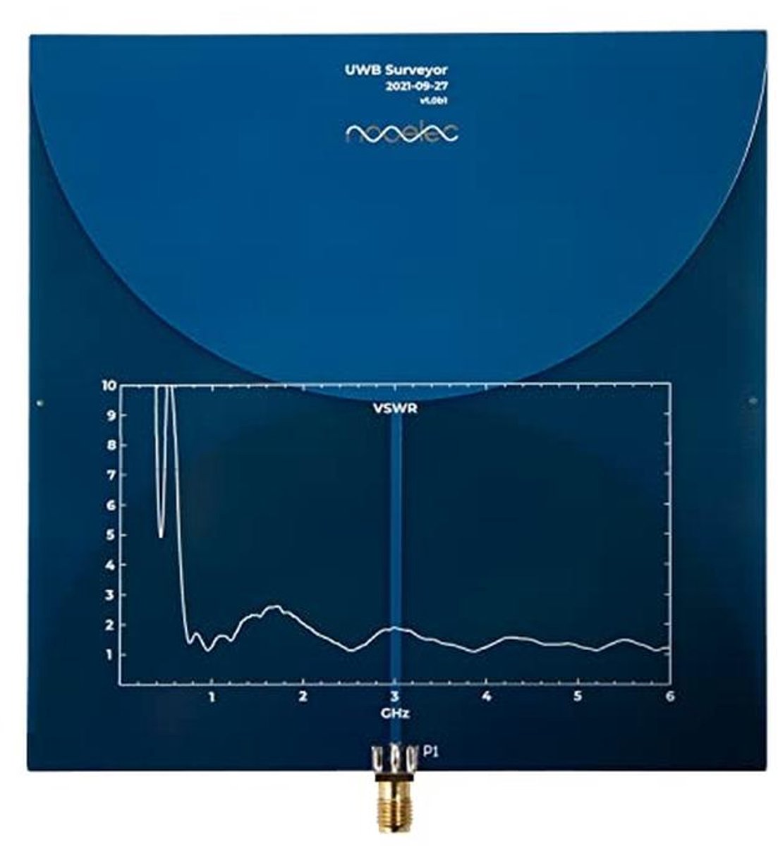 Extreem Brede Bandbreedte Antenne voor TX/RX Toepassingen - 700MHz tot 10GHz, 3dBi
