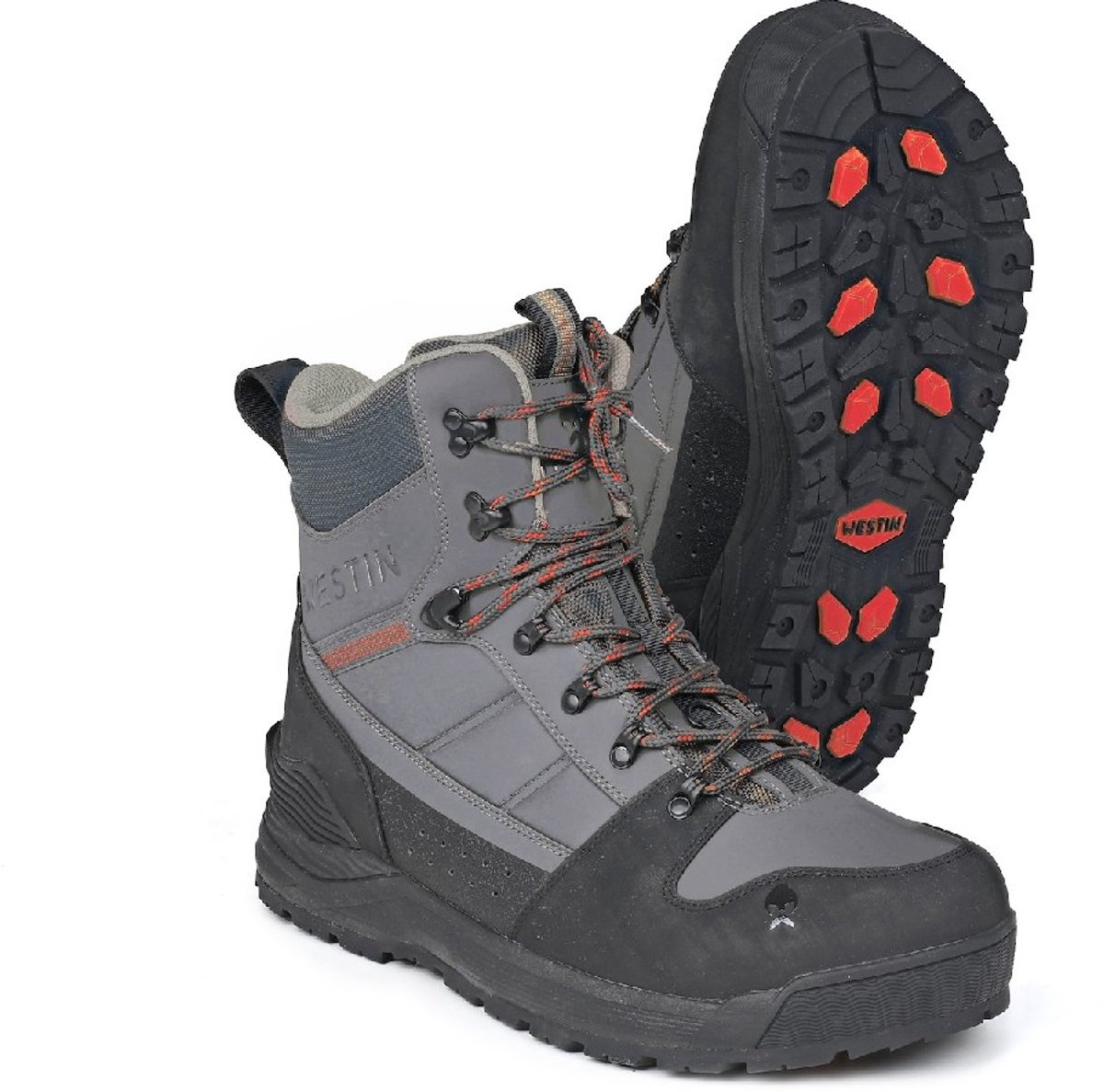Westin W6 Wading Boot Cleated Dark Shadow Grijs