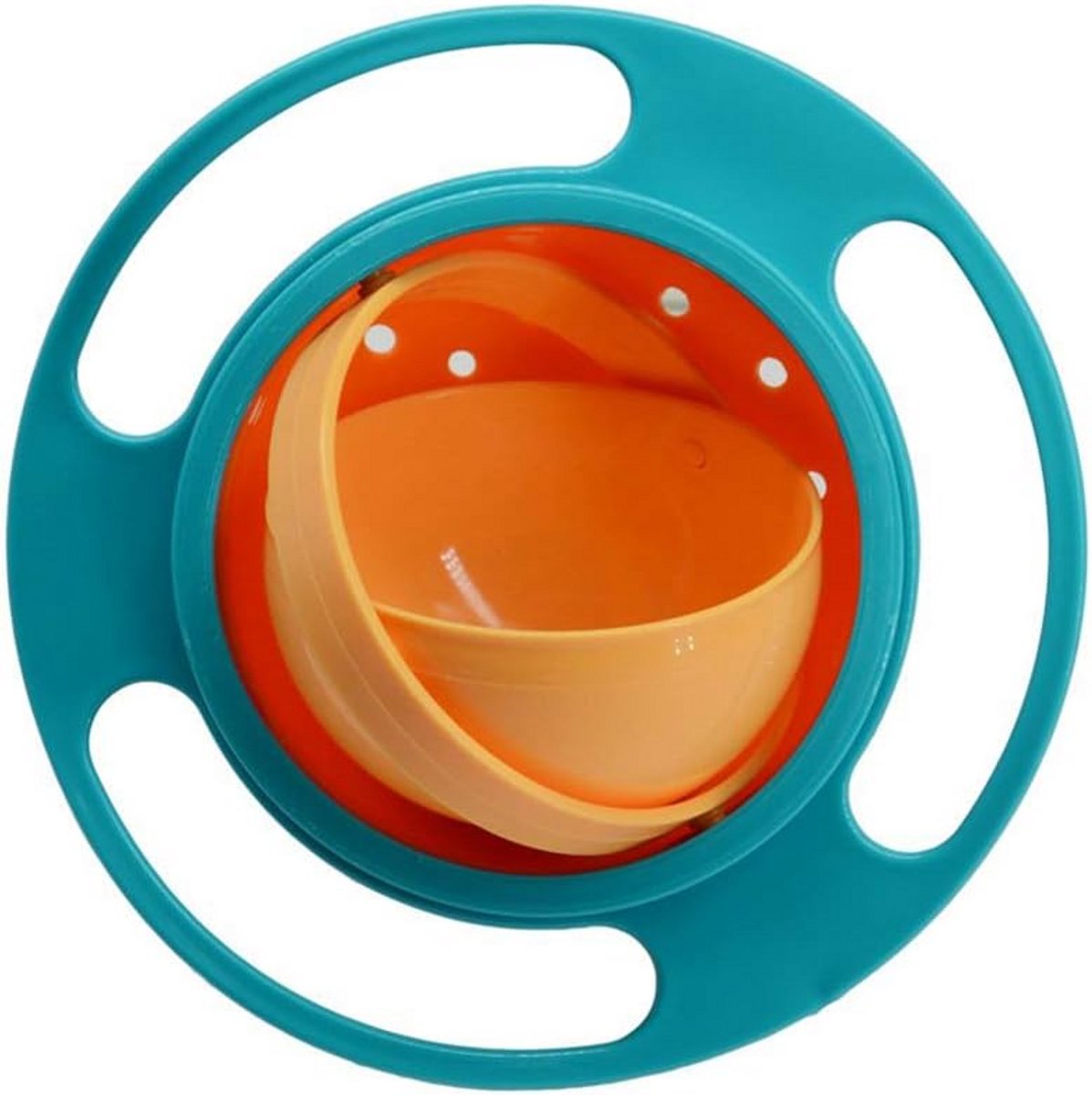 360 Graden Draaibare Babyschaal met Deksel - Schattige Gyroscoopkom voor Kinderen
