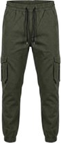Hitman Cargo Broek Heren - Joggingbroek Heren - Trainingsbroek Heren - Sportbroek Heren - Katoen - Diepe Zakken - Groen - Maat S