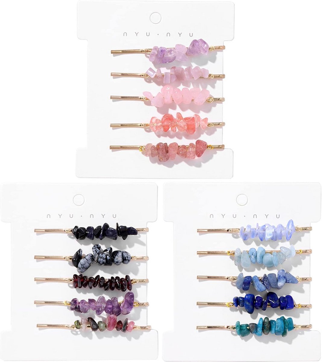 Kleurige haarspelden set van 15 - Decoratieve haaraccessoires voor vrouwen