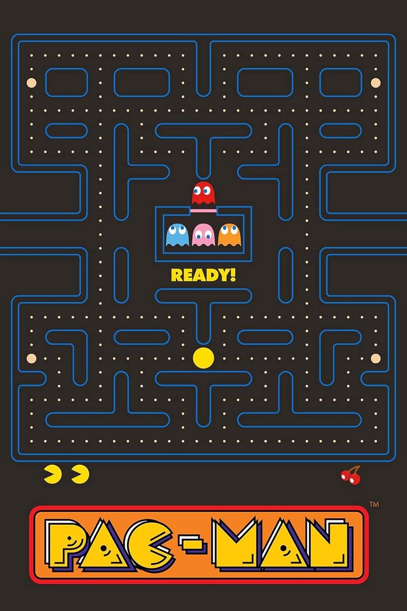 Fleece Deken met Pacman Doolhof Design - Super Zacht en Ideaal voor Slaapkamer - 100 x 150 cm