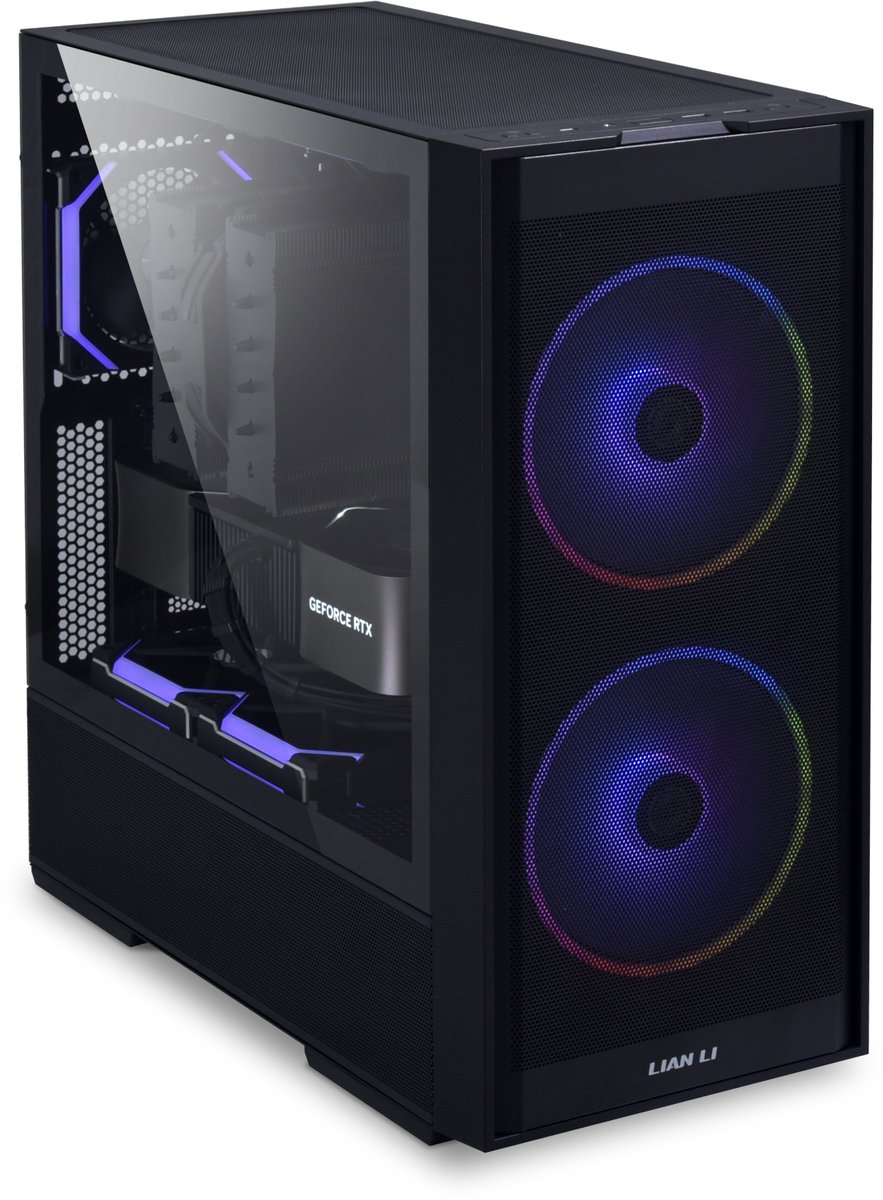 Lian Li Lancool 206 Zwart - Midtowermodel Atx - Zwart behuizing - afbeelding 8