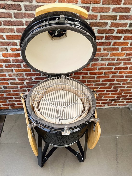 Kamado BBQ 22 Inch Large | Keramische Houtskool BBQ | Divide & Conquer | Incl. Fiberglass Afdichting — afbeelding 2