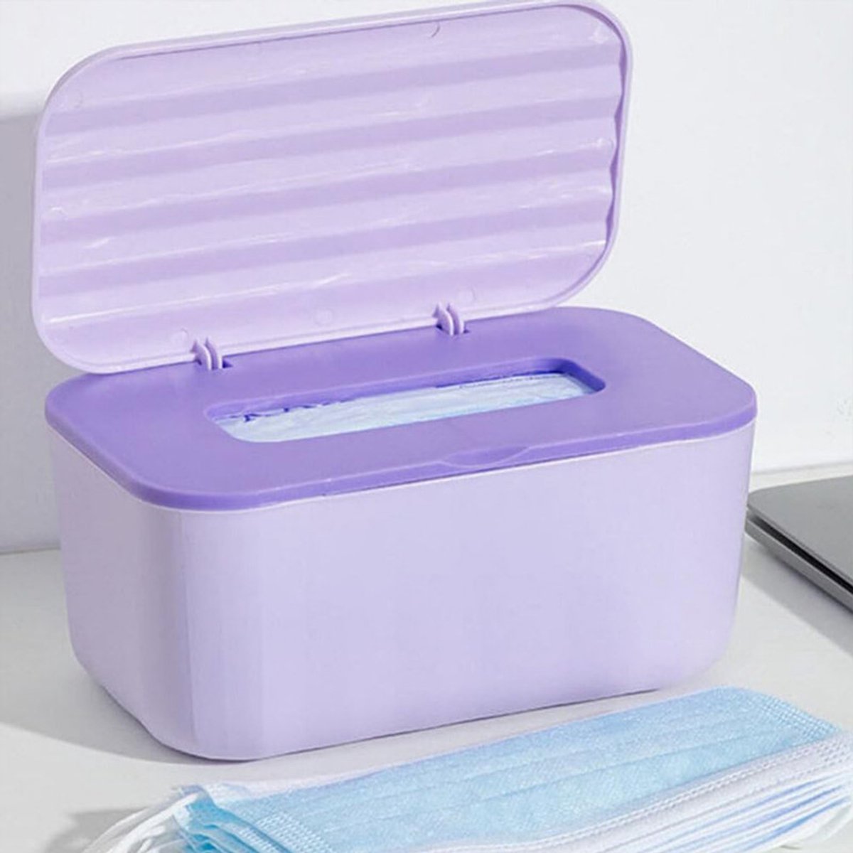 Multifunctionele tissueboxhoes - Stijlvolle tissue-organizer - Bureau tissuebox - Tissuebox - Tissuehouder - Tissuebox voor de badkamer - Tissue Box Holder - Paars - Geschikt voor gezichtstissues, keukenpapier en servetten — cadeau in Cadeau-ideeën - foto 6